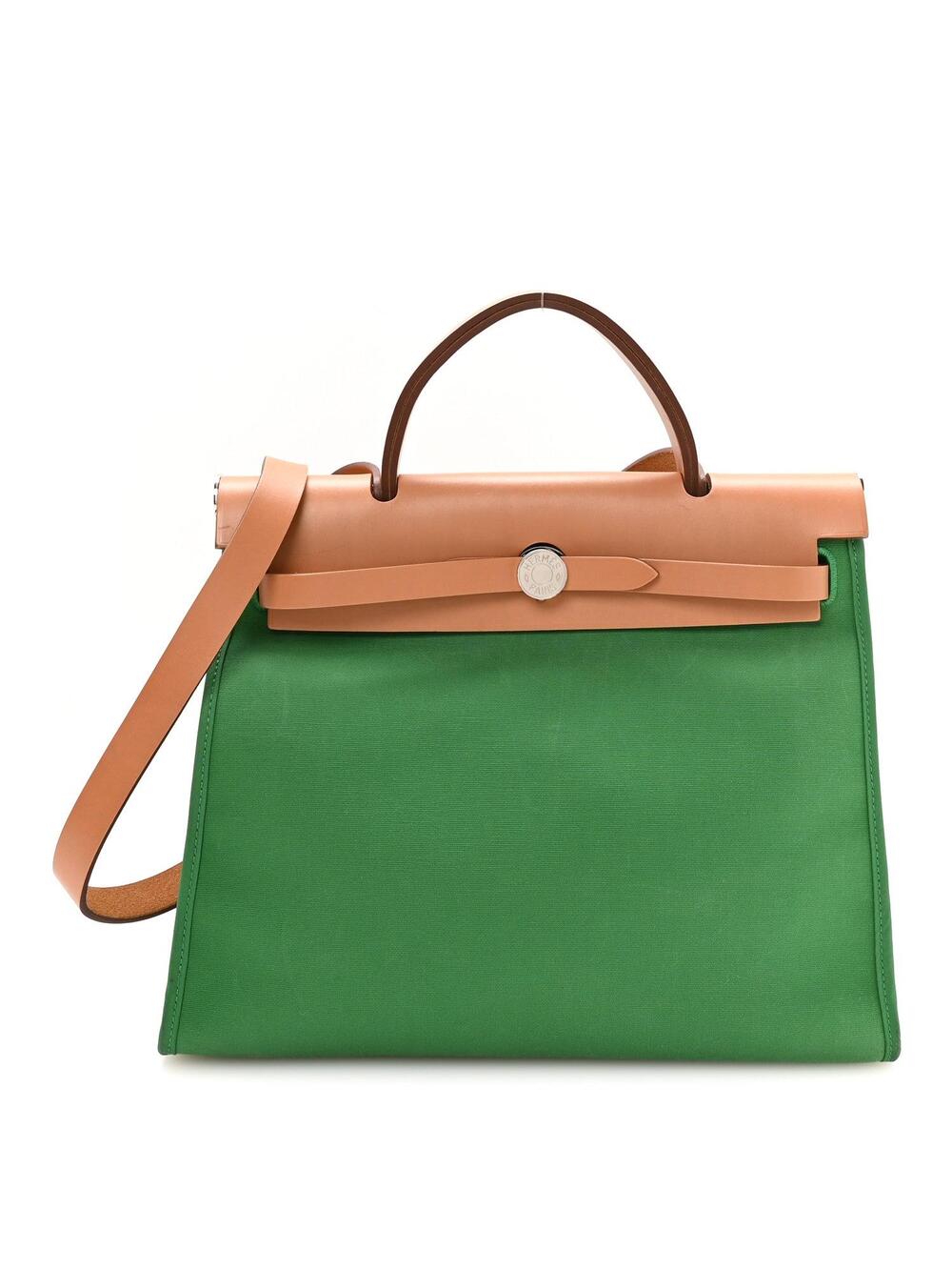 Hermes Vache Hunter Toile Herbag Zip 31 #347317H16B